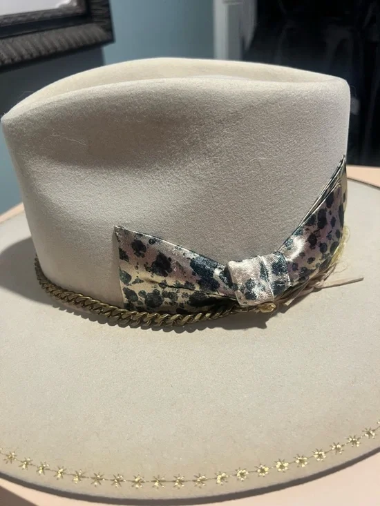 Teressa Foglia - Lace Hat - New in Box - Sz -7 3/8 - Picture 5 of 11